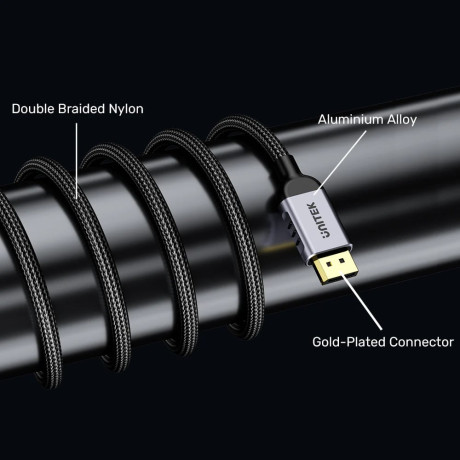 UNITEK DISPLAY PORT 2.1 KABLO 2MT 16K (C1626GY01-2M)